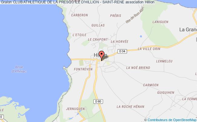 plan association Club Athletique De La Presqu'ile D'hillion - Saint-rene Hillion
