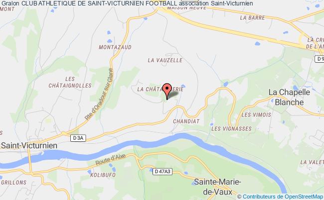 plan association Club Athletique De Saint-victurnien Football Saint-Victurnien