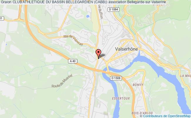 plan association Club Athletique Du Bassin Bellegardien (cabb)) Bellegarde-sur-Valserine