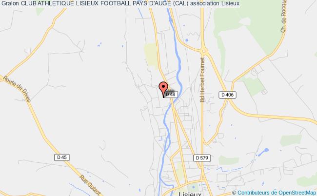 plan association Club Athletique Lisieux Football Pays D'auge (cal) Lisieux