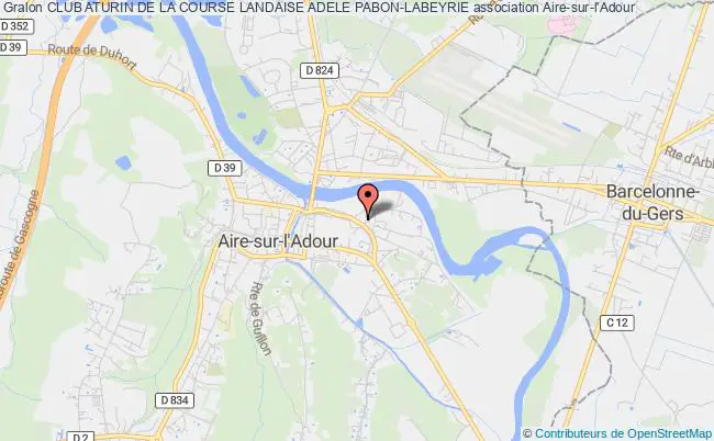 plan association Club Aturin De La Course Landaise Adele Pabon-labeyrie Aire-sur-l'Adour