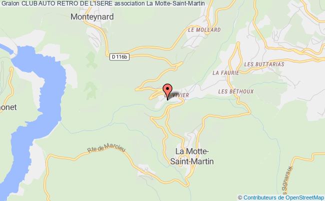 plan association Club Auto Retro De L'isere Motte-Saint-Martin