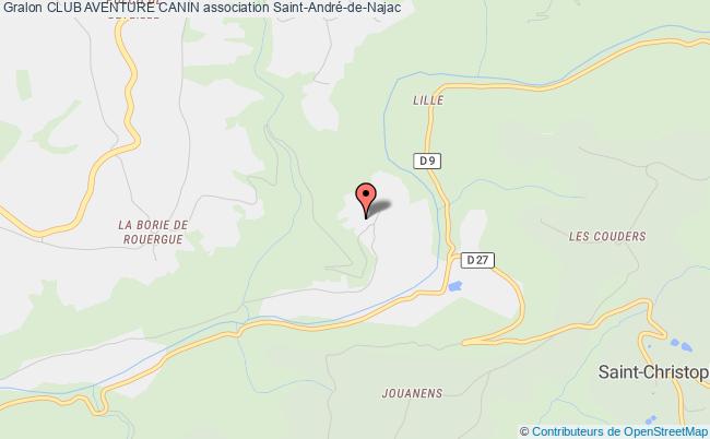 plan association Club Aventure Canin Saint-André-de-Najac