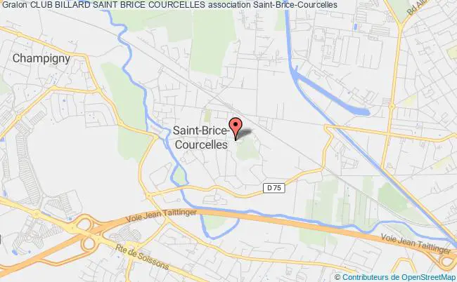 plan association Club Billard Saint Brice Courcelles Saint-Brice-Courcelles