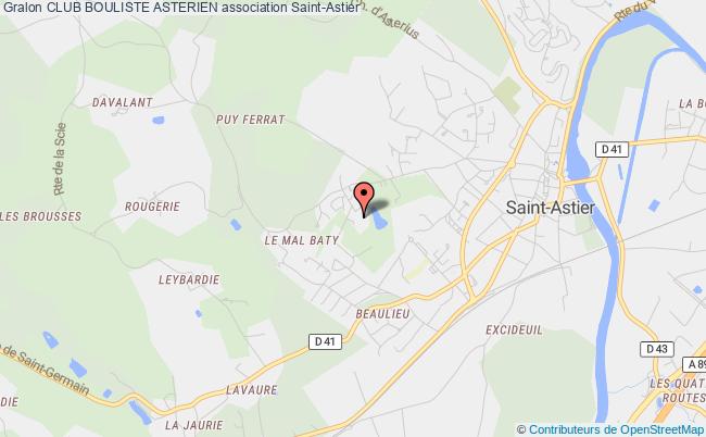 plan association Club Bouliste Asterien Saint-Astier