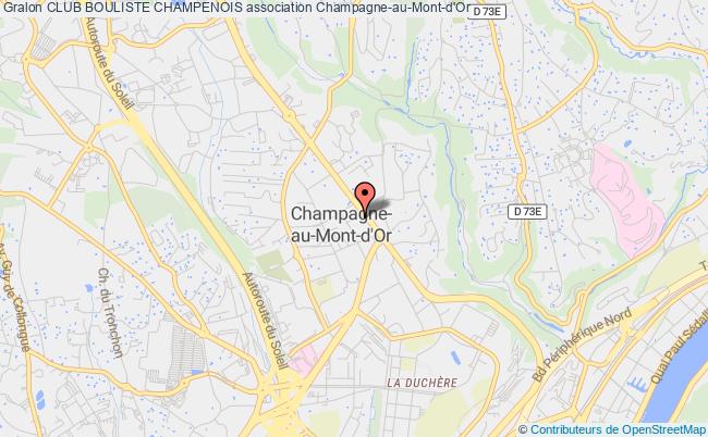 plan association Club Bouliste Champenois Champagne-au-Mont-d'Or