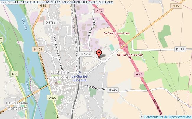 plan association Club Bouliste Charitois La    Charité-sur-Loire