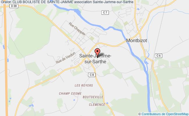 plan association Club Bouliste De Sainte-jamme Sainte-Jamme-sur-Sarthe