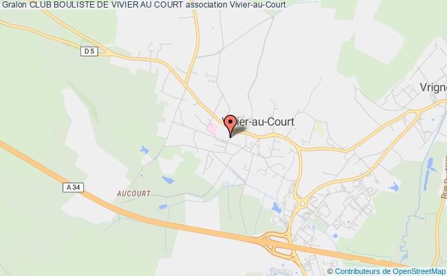 plan association Club Bouliste De Vivier Au Court Vivier-au-Court