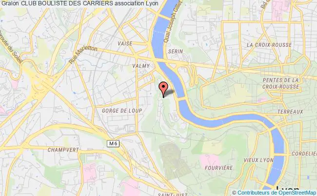 plan association Club Bouliste Des Carriers Lyon 9