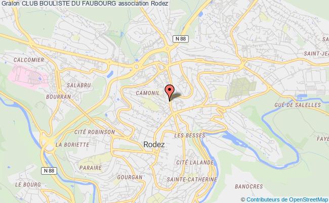 plan association Club Bouliste Du Faubourg Rodez