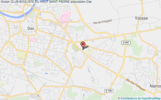 plan association Club Bouliste Du Haut Saint Pierre Dax
