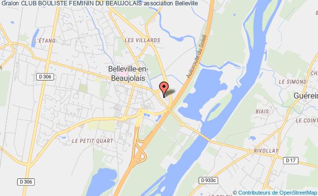 plan association Club Bouliste Feminin Du Beaujolais Belleville