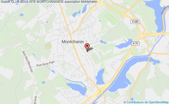 plan association Club Bouliste Montchaninois Montchanin