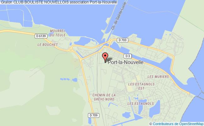 plan association Club Bouliste Nouvellois Port-la-Nouvelle