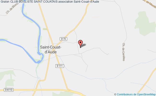 plan association Club Bouliste Saint Couatais Saint-Couat-d'Aude