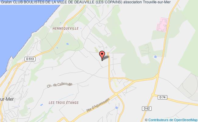 plan association Club Boulistes De La Ville De Deauville (les Copains) Trouville-sur-Mer