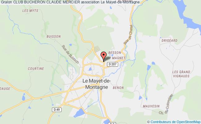 plan association Club Bucheron Claude Mercier Le    Mayet-de-Montagne