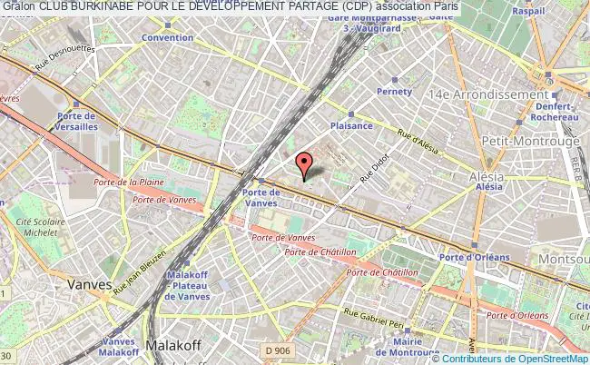 plan association Club Burkinabe Pour Le Developpement Partage (cdp) Paris