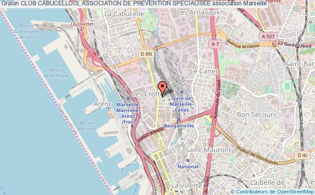 plan association Club Cabucellois, Association De Prevention Specialisee Marseille