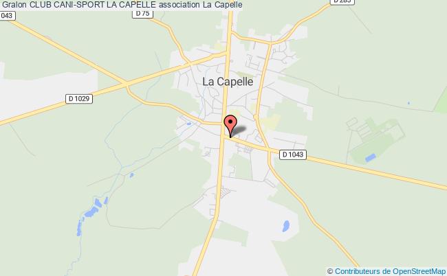 plan association Club Cani-sport La Capelle Capelle
