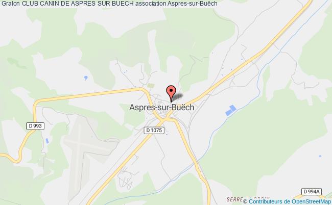 plan association Club Canin De Aspres Sur Buech Aspres-sur-Buëch