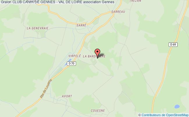 plan association Club Canin De Gennes - Val De Loire GENNES - VAL DE LOIRE