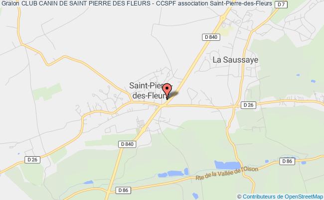 plan association Club Canin De Saint Pierre Des Fleurs - Ccspf Saint-Pierre-des-Fleurs