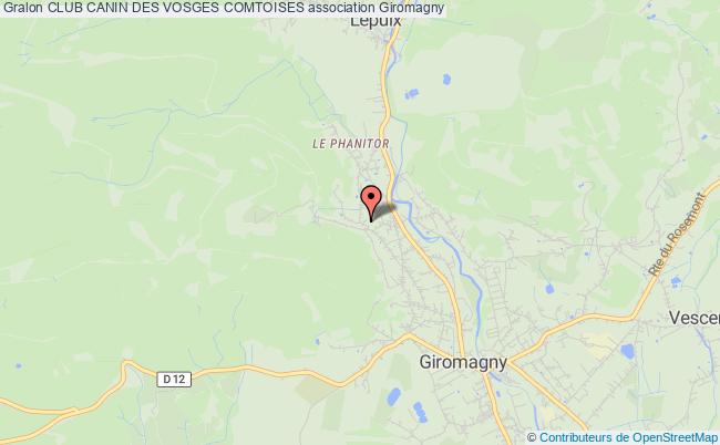 plan association Club Canin Des Vosges Comtoises Giromagny