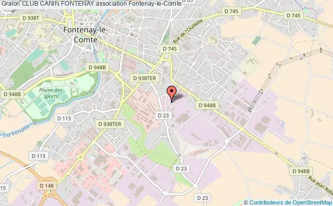 plan association Club Canin Fontenay Fontenay-le-Comte