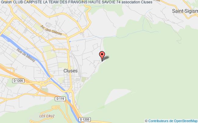 plan association Club Carpiste La Team Des Frangins Haute Savoie 74 Cluses