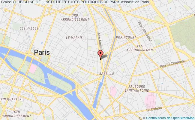 plan association Club Chine De L'institut D'etudes Politiques De Paris Paris