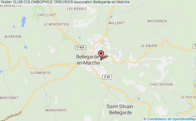 plan association Club Colombophile Creusois Bellegarde-en-Marche
