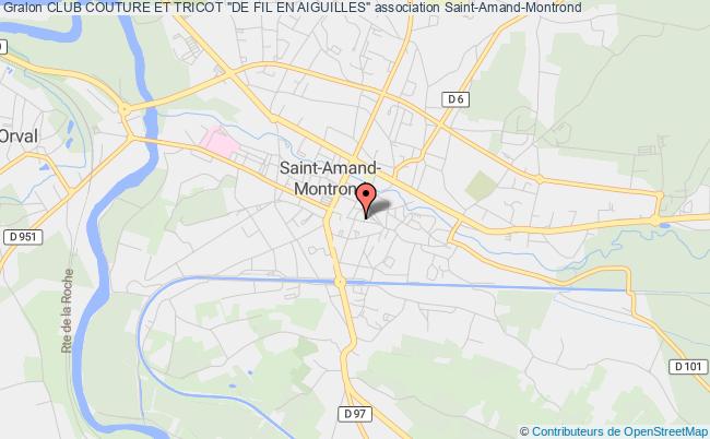plan association Club Couture Et Tricot "de Fil En Aiguilles" Saint-Amand-Montrond