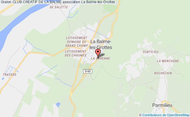 plan association Club Creatif De La Balme Balme-les-Grottes