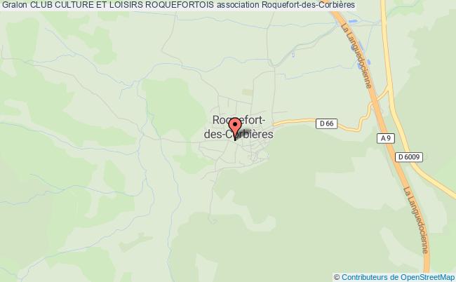 plan association Club Culture Et Loisirs Roquefortois Roquefort-des-Corbières