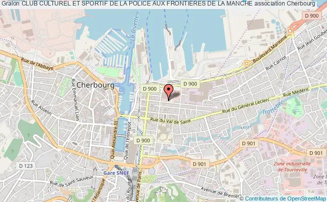 plan association Club Culturel Et Sportif De La Police Aux Frontieres De La Manche Cherbourg-Octeville