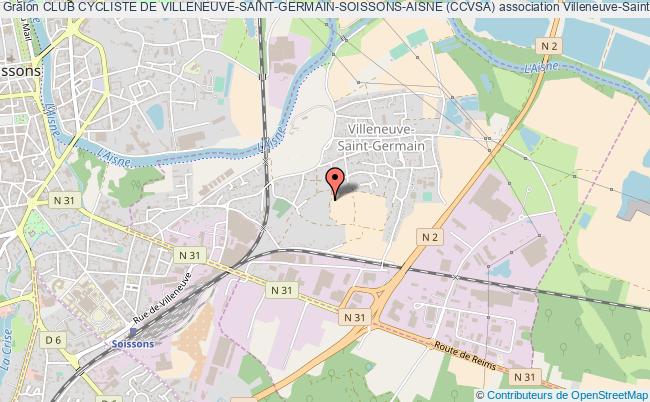 plan association Club Cycliste De Villeneuve-saint-germain-soissons-aisne (ccvsa) Villeneuve-Saint-Germain