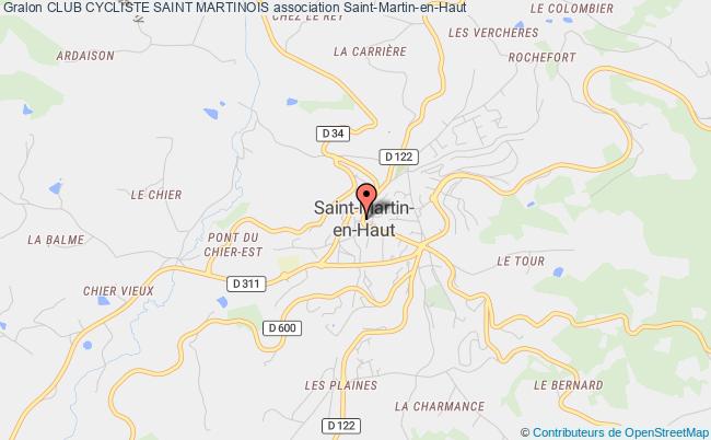 plan association Club Cycliste Saint Martinois Saint-Martin-en-Haut