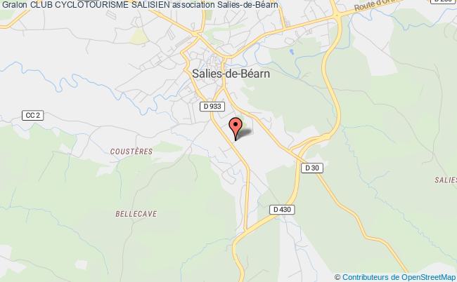 plan association Club Cyclotourisme Salisien Salies-de-Béarn
