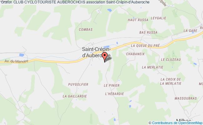 plan association Club Cyclotouriste Auberochois Saint-Crépin-d'Auberoche