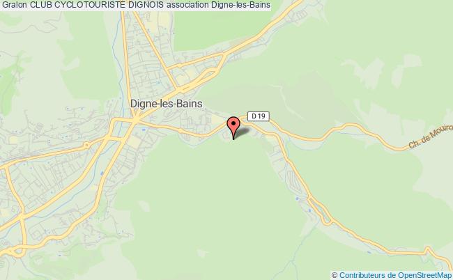 plan association Club Cyclotouriste Dignois Digne-les-Bains