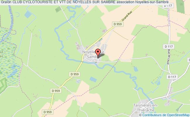 plan association Club Cyclotouriste Et Vtt De Noyelles Sur Sambre Noyelles-sur-Sambre