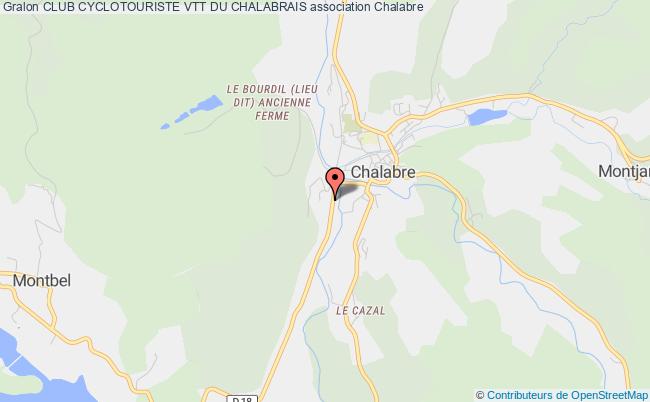 plan association Club Cyclotouriste Vtt Du Chalabrais Chalabre