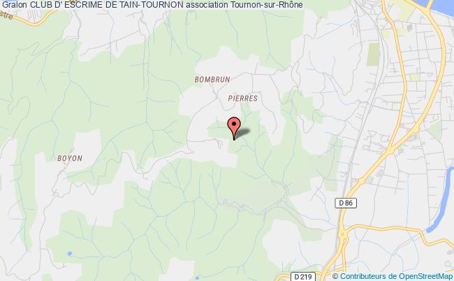 plan association Club D' Escrime De Tain-tournon Tournon-sur-Rhône