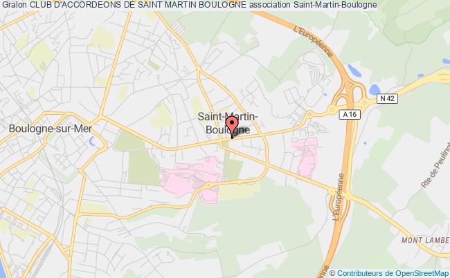 plan association Club D'accordeons De Saint Martin Boulogne Saint-Martin-Boulogne