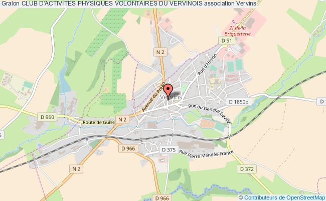 plan association Club D'activites Physiques Volontaires Du Vervinois Vervins