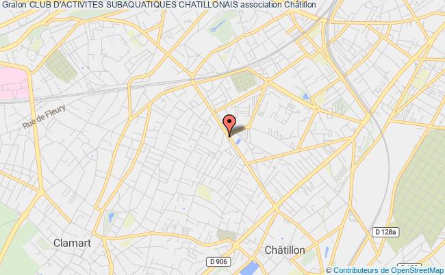 plan association Club D'activites Subaquatiques Chatillonais Châtillon