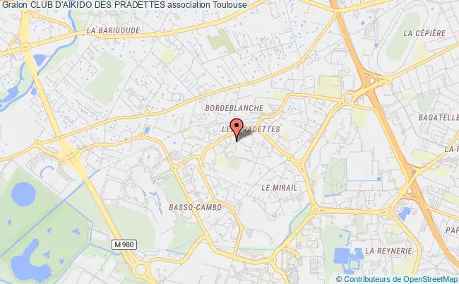 plan association Club D'aÏkido Des Pradettes Toulouse