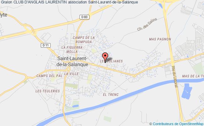 plan association Club D'anglais Laurentin Saint-Laurent-de-la-Salanque